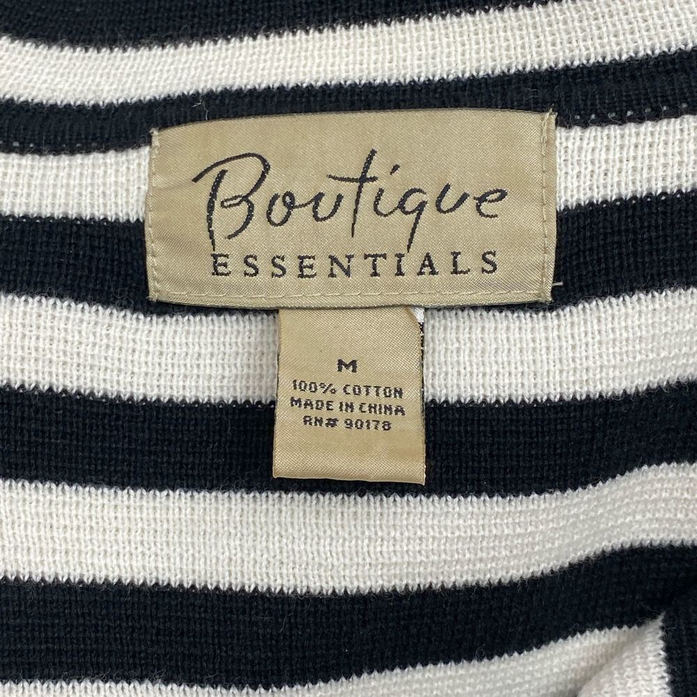 BOUTIQUE Essentials Striped Button Down Jacket M - image 11